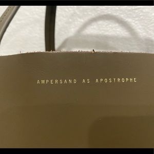 Ampersand As Apostrophe Sideways Tote.